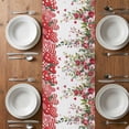 thumbnail image 6 of Valentine's Day Table Runner - 48 Inch Long, Kitchen Dining Table Runner Dresser Scarves, Spring Love Roses Floral Botanical Watercolor Farmhouse Decor for Coffee Tables Wedding Party Banquet, 6 of 8