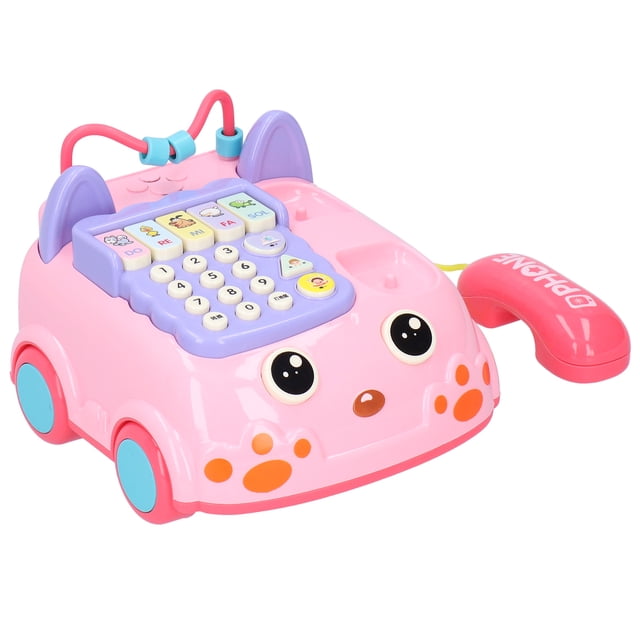 Teléfono Ligero Teléfono Toy Simulación Educativa Teléfono Juguete Con Efecto De Música Ligera