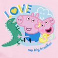 thumbnail image 2 of CafePress - Peppa Pig: Love My Big Brother - Baby Light Bodysuit, Size Newborn - 24 Months, 2 of 4