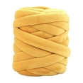 thumbnail image 3 of Hilo grueso de 0,55 libras, hilo gigante para tejer a mano, hilo tubular, hilo súper voluminoso para brazo Amarillo, 3 of 9