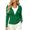 A-Green, variant on ClodeEU Women's Drawstring Hood Full Zip Long Sleeve Knit Cardigan Jacket,Casual Slim Fitted Layering Knit Outerwear Army Green,Women's Plus L