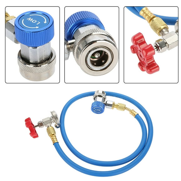 R134a Refrigerant Recharge Hose Gas Can Fitting Pipe Can Tap for R502 R-12 R-22 Refrigerant