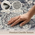thumbnail image 6 of ODIKA 3'x5' Washable Accent Rug Under Boho Vintage Centerpiece Featuring Decorative Border Geometric for Bedside, Nursery Room, Pet Friendly & Non-Shedding, 6 of 7