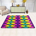 thumbnail image 2 of Dreamtimes Colorful Scales Non-Slip Area Rug Pink Purple Floor Carpet Comfort Floor Mats Decor for Indoor Front Porch,Living Room, Bedroom,Kitchen, 36"x24", 2 of 5