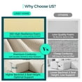 thumbnail image 5 of LINSY HOME Oversized Modular Sectional Sofa, U-Shaped Cloud Sofa Couch with Corduroy Fabric, 4 Seat Sponge Sofa for Living Room, No Assembly Required, Beige, 5 of 8