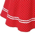 thumbnail image 6 of IBTOM CASTLE Women's Vintage Polka Dot Audrey Dress 1950s Halter Retro Cocktail Prom Dress Rockabilly Wedding Hepburn 50's 60's Party Swing Gown XL Red - Polka Dots, 6 of 6