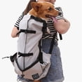 thumbnail image 2 of Gray Outdoor Pet Dog Carrier Backpack  Size  S, 2 of 5