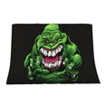 thumbnail image 3 of Slimer Ghostbusters Throw Blanket Soft Cozy Fuzzy Flannel Blanket Decor Bed Blanket Gift 50x40in For Adult/Teen/Kids, 3 of 7