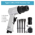 thumbnail image 1 of 3/4/7/8Pcs Pneumatic Tool Air Hammer Handheld Pistol Gas Air Shovels Small Rust Remover Cutting Drilling Air Chisel Tools ,Versatile Applications, 1 of 2