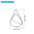 thumbnail image 2 of Uxcell 150 Pieces Metal Paper Clip Drop-Shaped with Box 1 Inch Silver Tone for Crafts Organize Office Home, 2 of 5