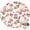 Pioneer Flower Floral-1, variant on Pioneer Flower Floral Print Pattern Round Fitted Tablecloth with Elastic Edge, Waterproof Dining Table Cover for Indoor Outdoor Camping and Daily Use