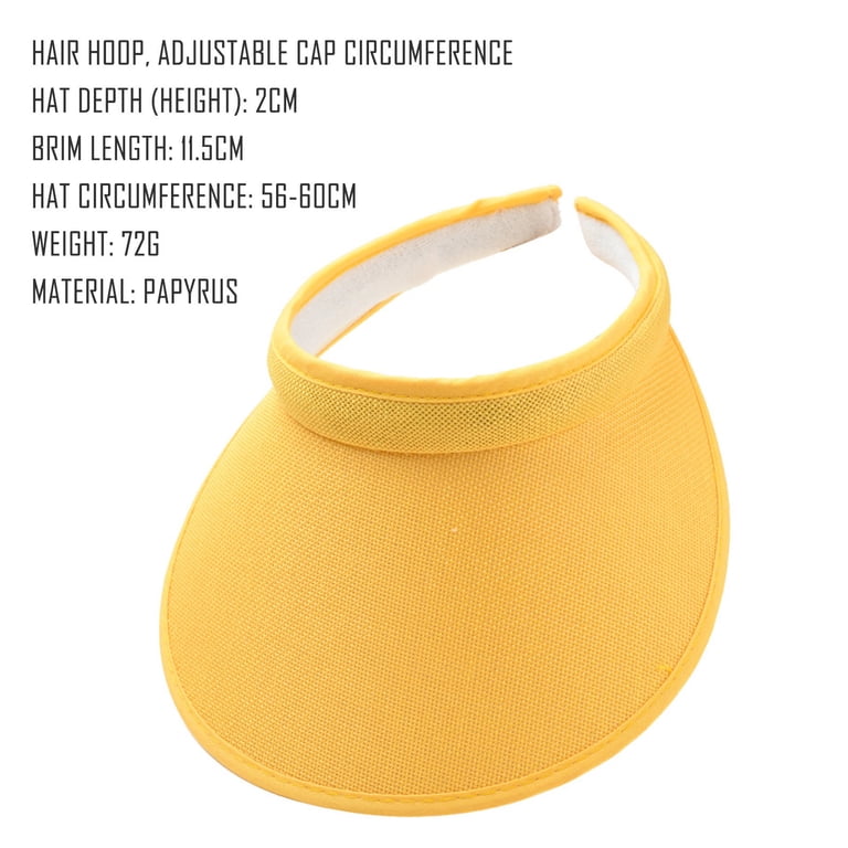 Summer Sun UV Protection Visor Wide Brim Clip on Beach Pool  display picture 1