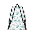 thumbnail image 3 of Balery Leaf Print Green Vintage Canvas Backpack for Men and Women - Large Capacity, Durable Travel Laptop Bag for School, Work, Hiking, and Outdoor Activities, 3 of 7