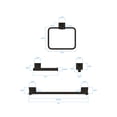 thumbnail image 4 of Nuk3y Senna Modern Square 4-Piece Bathroom Hardware Accessory Set, 4 of 11