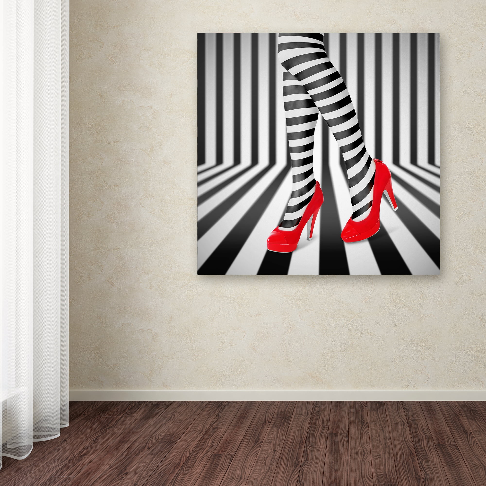 Ihdar Nur 'Red Shoes' Canvas Art
