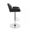 thumbnail image 2 of Tesla Tabouret de Bar Contemporain "Cuir" Réglable - Noir, 2 of 2