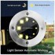 thumbnail image 2 of 8 LED Underground Lights Warm Solar Lawn Lights Landscape Lights, 2 of 4