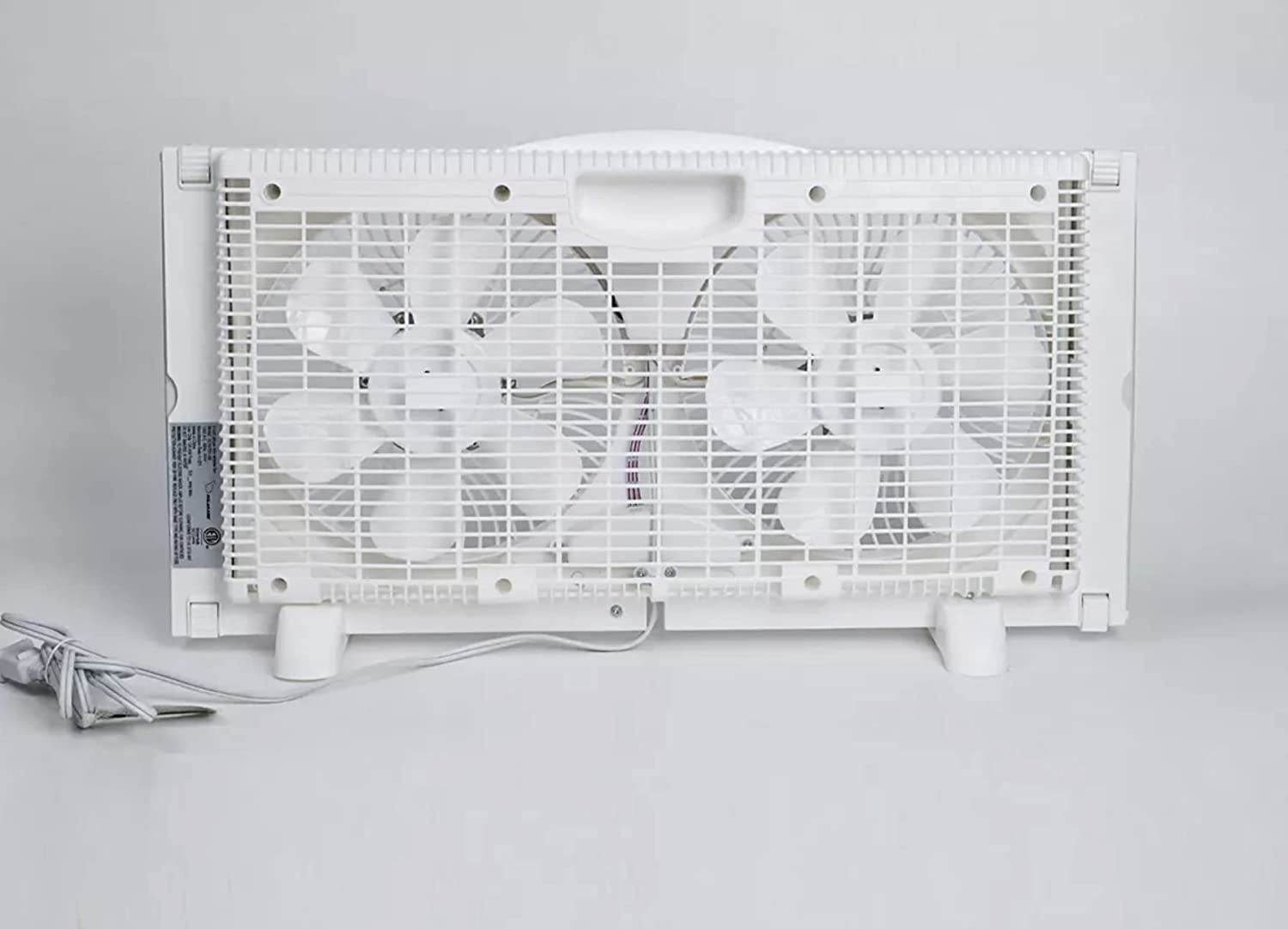 Polar Air Window Fan, 3-Speed 3-Function Expandable Reversible, Twin 9 inch with Remote Control