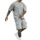 thumbnail image 1 of Playeras Cuello V Para Hombre, Conjunto De Dos Piezas De Camiseta Y Pantalones Cortos De Manga Corta Con Estampado Masculino, Camisa Estampada Y Pantalón Corto., 1 of 8