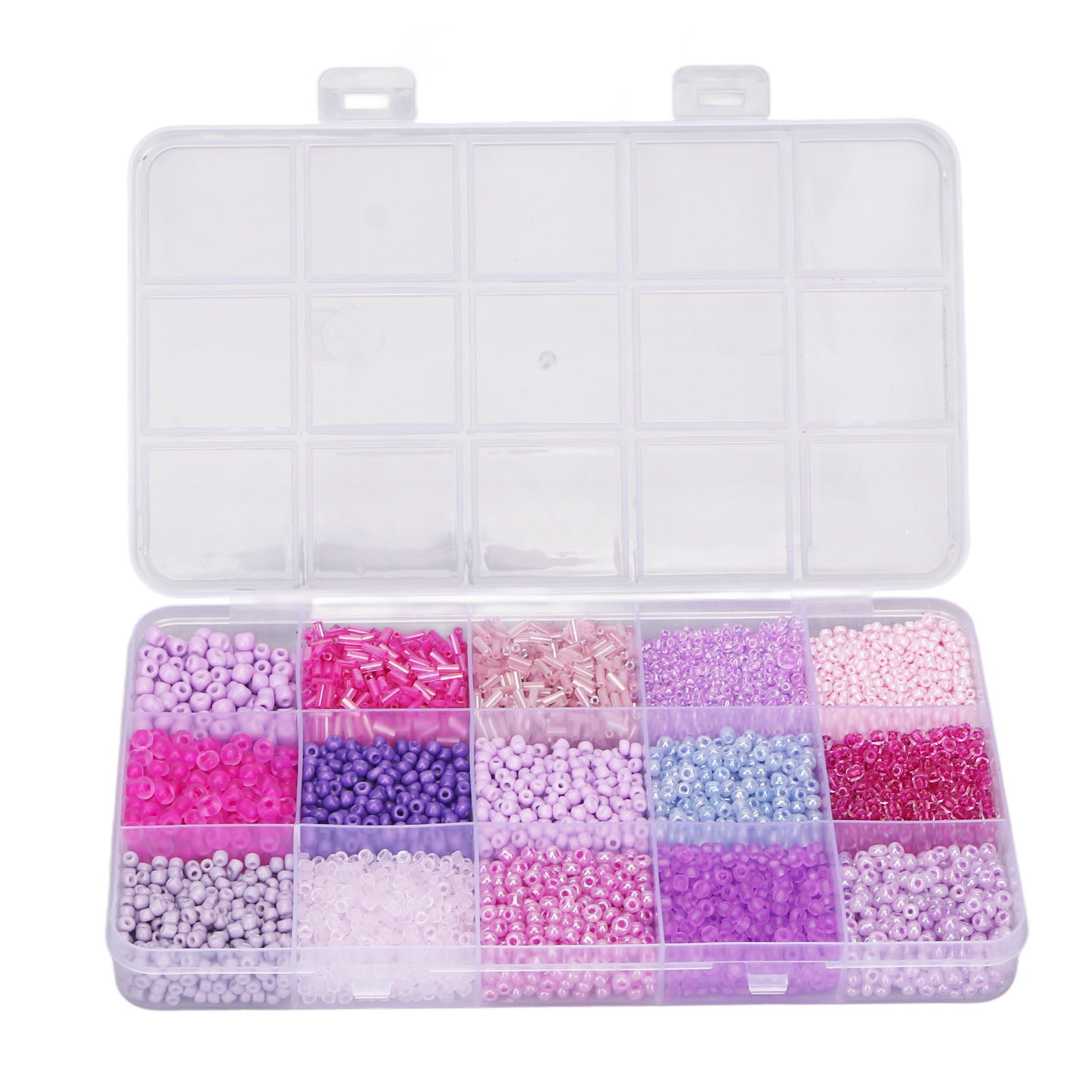 1000 Perles De Rocaille En Verre Mixte - 1 à 4 Mm - Bleu Clair - Neuf - Marque Uxcell