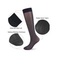 thumbnail image 4 of Deago 2 Pairs Men's Ultra Thin Sheer Dress Socks Soft Nylon Summer Silky Business Socks Breathable Work Trouser Sox Mid Calf, Black, 4 of 8