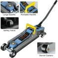 thumbnail image 3 of 2.5T Floor Jack, Capable of Lifting from 3.35 Inches to 15.16 Inches, with Portable Handle Suitable for Safe Night Use, Low Profile Hydraulic Jack with Adjustable Oval Handle, Blue, 3 of 7