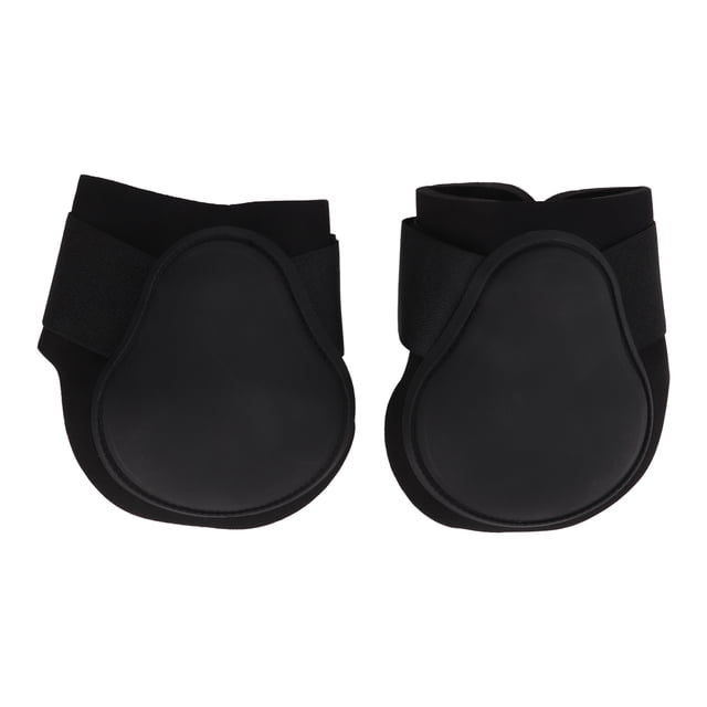 1 par de botas de soporte para caballos, botas de neopreno con carcasa de PU para patas traseras de caballos para deportes de alta velocidad, botas negras para patas traseras de caballos L