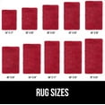 thumbnail image 6 of Bath Rug 36x24, Thick Soft Absorbent Chenille, Rubber Backing Quick Dry Microfiber Mats, Machine Washable Rugs for Shower Floor, Bathroom Runner Bathmat Accessories Decor, Red, 6 of 6