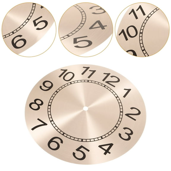 LOLIPPYY Clock Face Clock Dial with Round Shape for Craft Enthusiasts 1Pack
