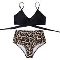 thumbnail image 4 of Women Wrap Bikini Set Push Up High Waisted 2 Piece Swimsuits, 4 of 4
