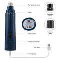 thumbnail image 2 of Luxmo Pet Dog Nail Grinders USB Charging Pet Nail Clippers for Dog Cat Paws Nail Grooming Trimmer Tools（Dark Blue), 2 of 8