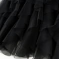 thumbnail image 2 of SWSMCLT Women's Tulle Tutu Skirt Cute Mid Thigh Elegant Skirt Bubble Mini Skirt High Waisted Halloween Black X-Small-Large, 2 of 4