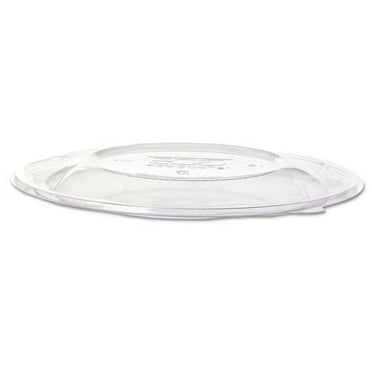Eco-Products Lids for 64 oz Squat Salad Bowls, PLA, Clear, 9.5" Dia, 300/Carton (EPSBS64LID)