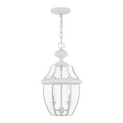 Livex Lighting Monterey 2 Light Outdoor Chain Hang in White