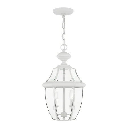 Livex Lighting Monterey 2 Light Outdoor Chain Hang in White