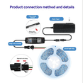 thumbnail image 5 of Controlador LED WS2812B, Control de Música con Aplicación Bluetooth para Tiras de Luces LED SK6812 WS2811 WS2812, CC de 12 V A 24 V, 5 of 5