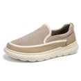 thumbnail image 2 of Men's Black & White Two-Tone Slip-On Casual Shoes, Lightweight Platform Loafers, 2 of 10