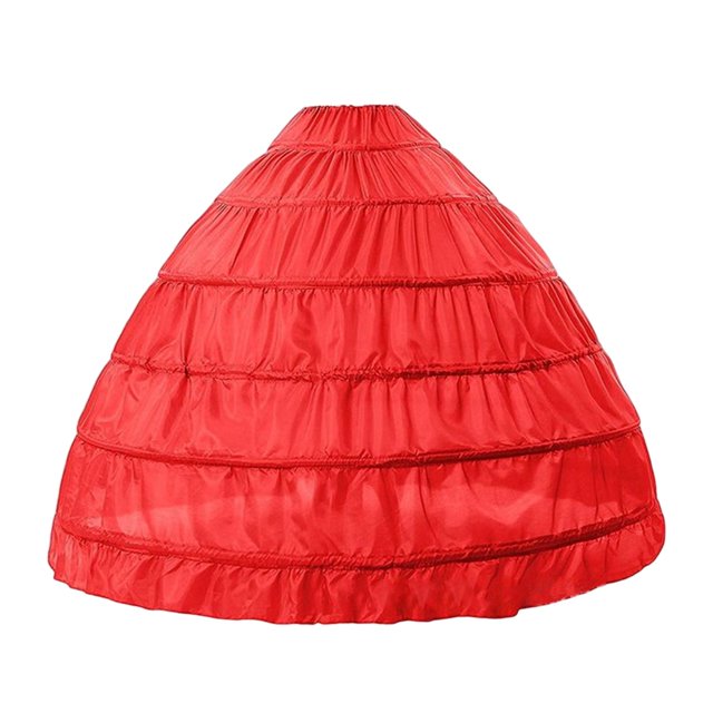 Enagua Crinolina de baile 6 Aros Rojo