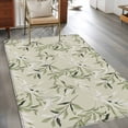 thumbnail image 2 of Green Eucalyptus Leaves Area Rugs 2.7'x5', Washable Small Throw Rugs for Kitchen Bedroom, Spring Watercolor Plant Textured Indoor Outdoor Rug Non-Slip Low Pile Carpet Runner Reversible Floor Mats, 2 of 8