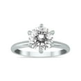 thumbnail image 2 of SZUL - Women's 1 Carat Diamond Solitaire Ring in 14K White Gold (H-I Color, I1-I2 Clarity), 2 of 6