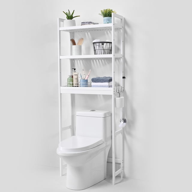 VEVOR Over the Toilet Storage 3-Tier Bathroom Shelf Rack Space Saver Organizer