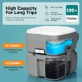 thumbnail image 3 of SereneLife 5.2 Gallon Portable Camping Toilet with Carry Bag For Adults, Leak Proof Porta Potty with Detachable Waste Tank and Level Indicator, Suitable for Camping, Hiking, and Boating, 3 of 7
