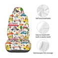 thumbnail image 4 of Picia Transports with Animals Print Waterproof Sweating Car Seat Cover for Post Gym Workout, Running, Beach and Hiking, Universal Fit Anti-Slip Bucket Seat Protector, 4 of 5