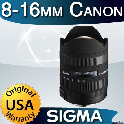 Sigma 8 16mm F 4 5 5 6 Dc Hsm Fld Af Ultra Wide Zoom Lens For Aps C Sized Canon Digital Dslr Camera Walmart Com Walmart Com