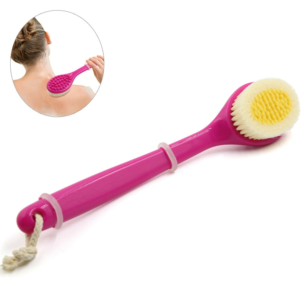 Bristle Long Handle Body Massaging Bath Shower Brush Scrubber Walmart