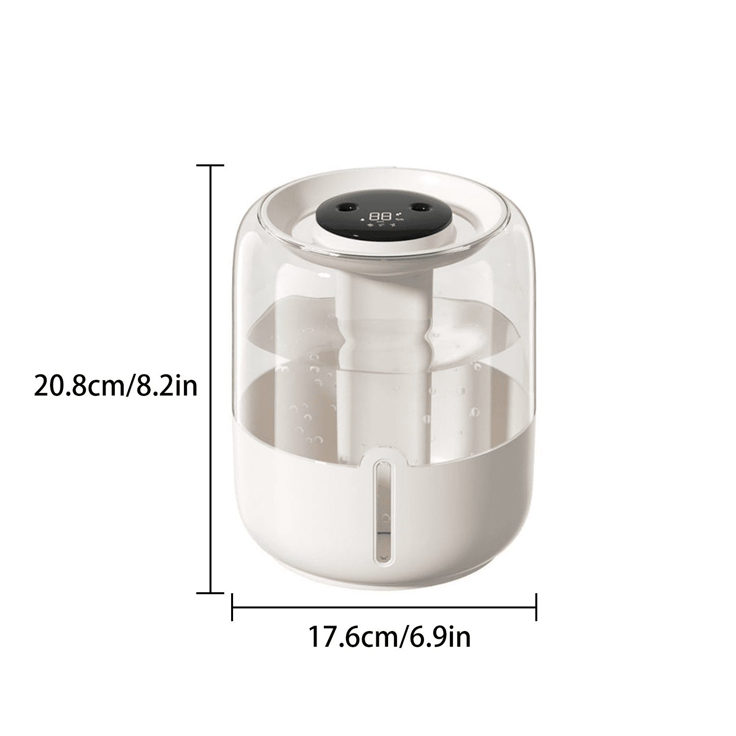Humidifiers for Room,4L Cool Mist Humidifier,Top Fill Smart Cool Mist Air Humidifiers with Nightlight,3-Speed Quiet & Large Vaporizers for Bedroom,Home,Large Room,Baby Nursery and Plants
