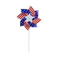 thumbnail image 2 of WXC12 Pinwheels Patriotic Decorations, American Flag On Stick Wind Spinners With Stake For Independence Day, Memorial Day Julys Of 4th Party Supplies, 2 of 6