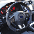thumbnail image 7 of Ikon Motorsports Compatible with 15-21 Subaru WRX & STI Steering Wheel CF + Per Compatible withated Leather + Blue Stitching, 7 of 7