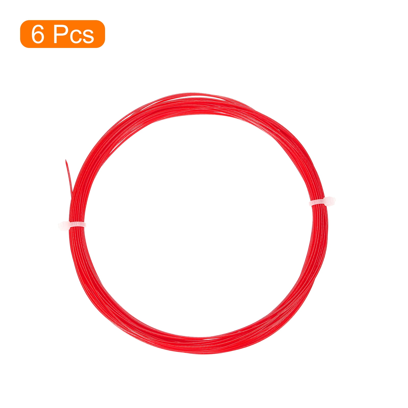 Unique Bargains Durable High Elastic Nylon Badminton Racket Racquet String Red