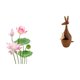 thumbnail image 1 of Pegatina de pared de PVC con diseño de animales retro, escultura para sala de estar, cocina, dormitorio, estantería, decoración del hogar, 1 of 8